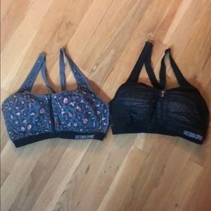 Victoria’s Secret l Victoria Sport zip up bras